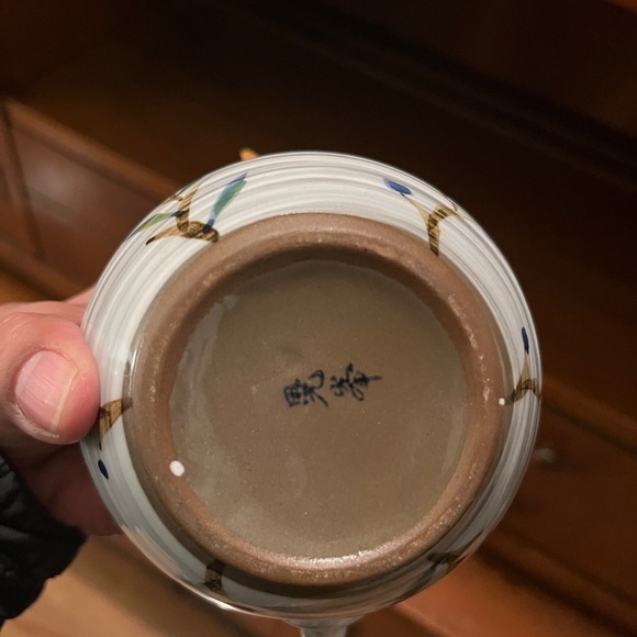 Blue and Brown Ceramic Art Collection with Traditional Patterns - Picture 3 of 3